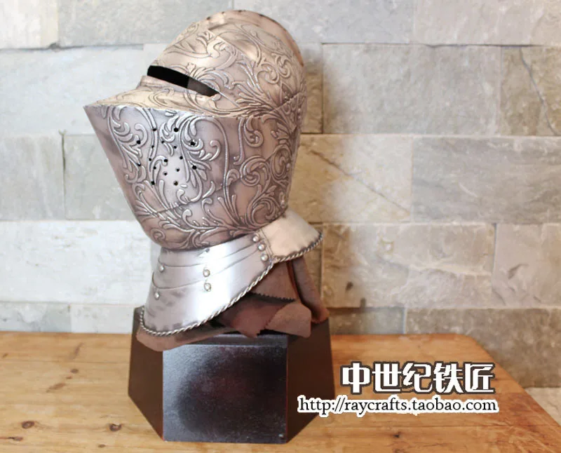 Европейский рыцарский шлем/доспехи самурая/железная ретро декоративная модель