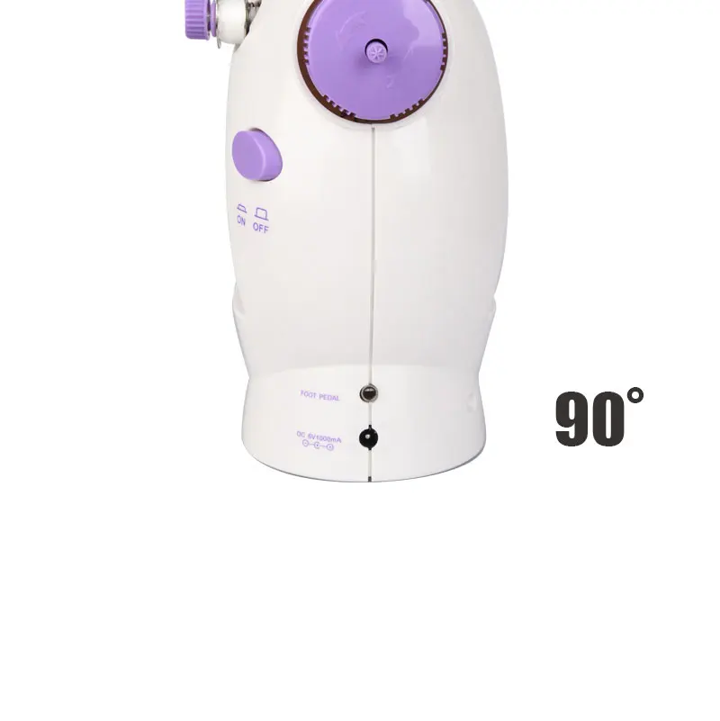 Mini Hand / Foot Pedal sewing machines Motor Dual Speed Portable Mini Electric Sewing Overlock AC100-240V Double Threads 10