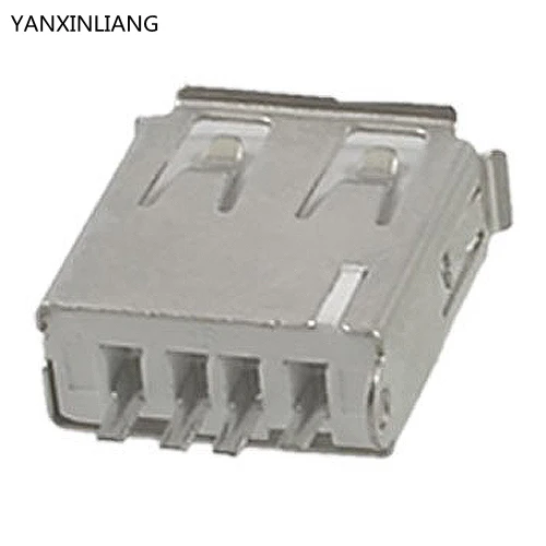 

10 Pcs Straight Solder Type USB A Female Plug Jack Connector