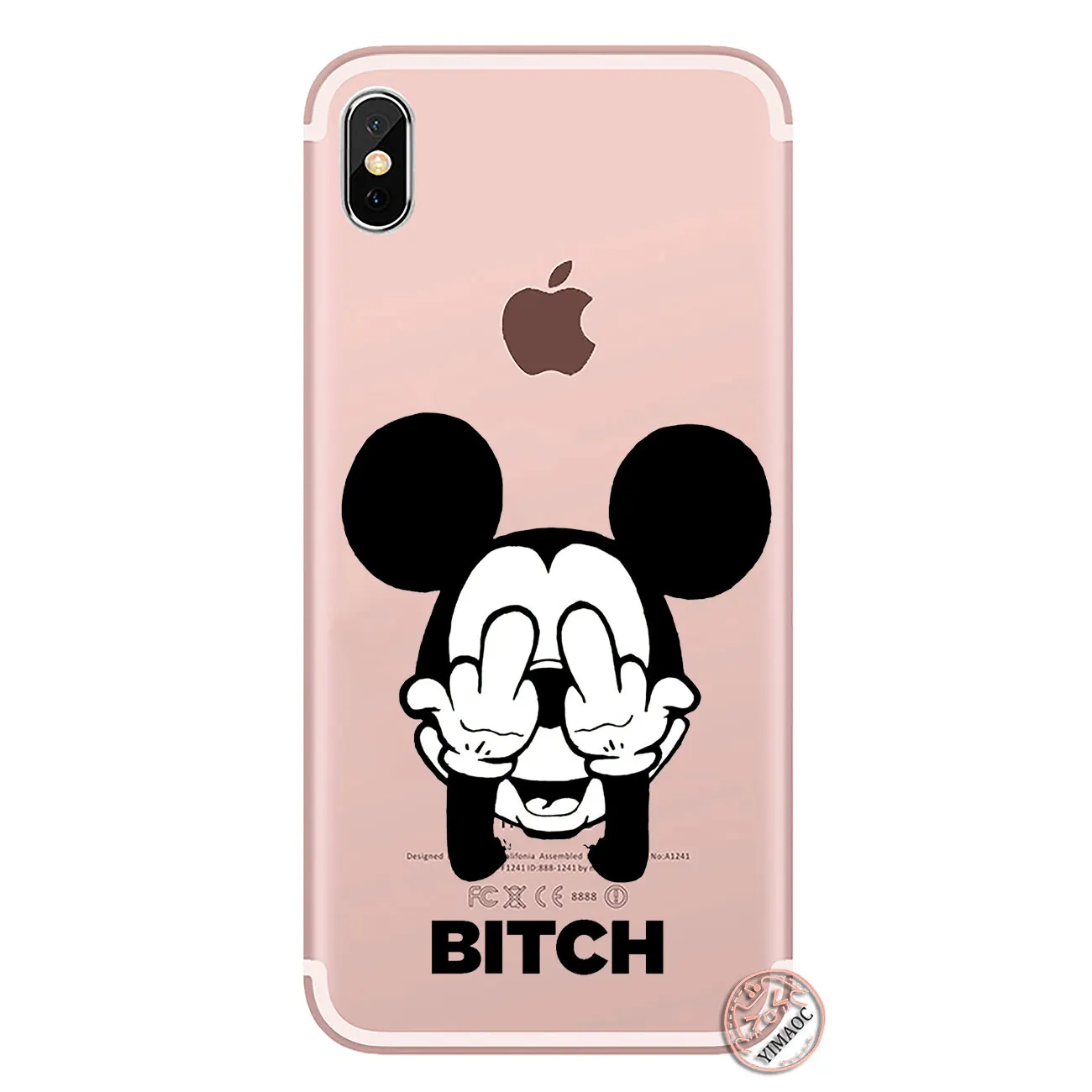 2 YIMAOC Bitch Don't touch my phone Мягкий силиконовый чехол для телефона для iPhone XR X XS 11 Pro Max 5 5S SE 6 6S 7 8 Plus 10 - Цвет: 2