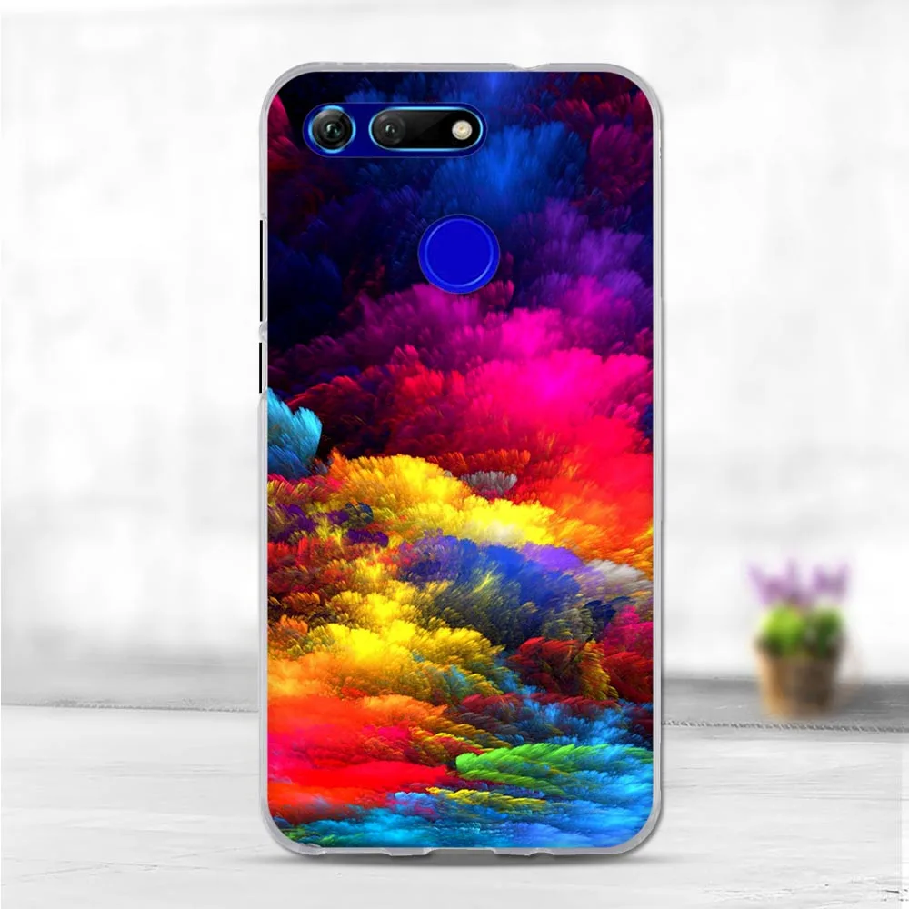 Чехол для Honor V20, чехол для huawei Honor View 20, мягкий силиконовый чехол, TPU, задняя крышка для huawei Honor V20, защитный чехол для телефона, Funda