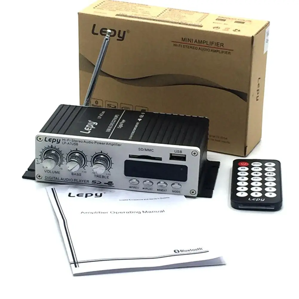 Dragonpad LEPY Bluetooth мини усилитель мощности аудио hi-fi AMP MP3 FM USB SD AUX Car Home | Автомобили и