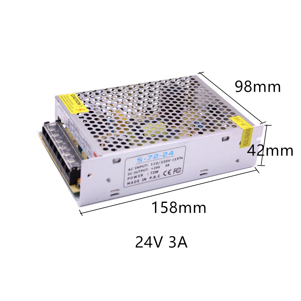 Трансформаторы DC24V 1A 2A 3A 5A 8.5A 10A 15A светодиодный драйвер адаптер 24 Вт/48 Вт 72 Вт 120W 200W 240W 360W импульсный источник Питание
