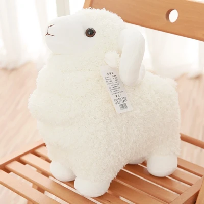 White Dorimytrader гигантская милая плюшевая игрушка в виде белой овцы, kawaii, животные, кукла в виде козы, подушка для детей, подарок для украшения, чайная опора, 60 см, 80 см - Цвет: White
