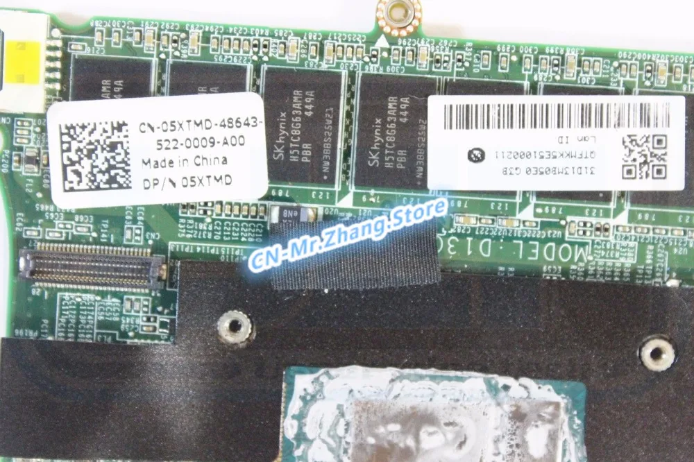 sheli for dell xps 9333 laptop motherboard dad13cmbag0 cn 05xtmd 05xtmd 5xtmd i5 4210u cpu 8gb ram test 100 good free global shipping