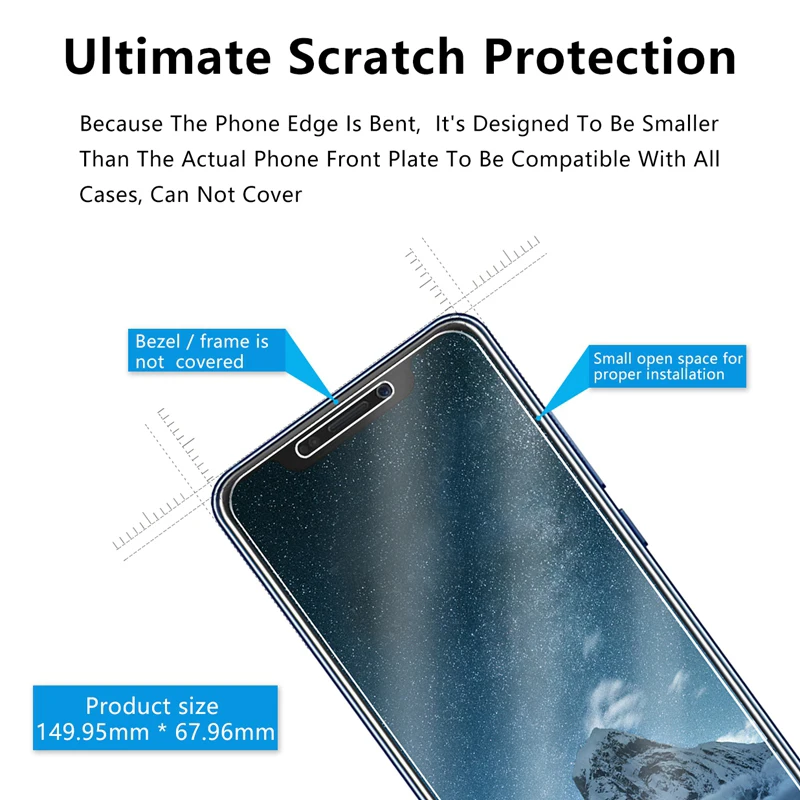 Защитное стекло для zte blade a510 a512 a520 a601 a610 axon 9 pro a6 plus v7 v8 6a закаленное защитное стекло для экрана