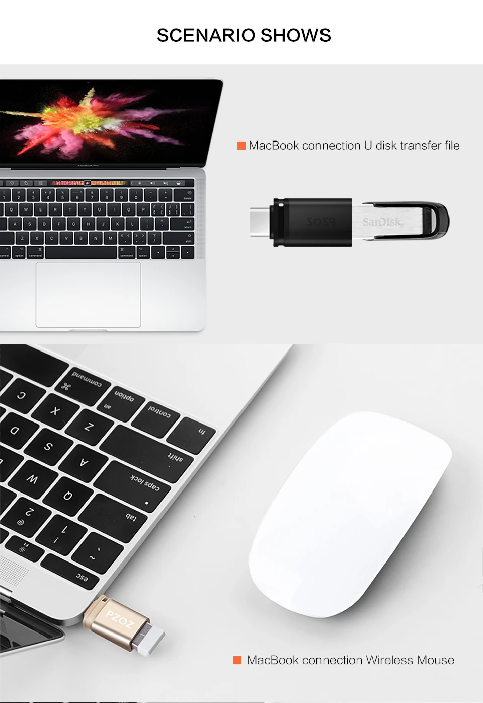 PZOZ адаптер типа otg-c 3,0 otg micro usb 3,0 зарядный преобразователь данных Тип c microusb Тип usbc для samsung one plus 6 android