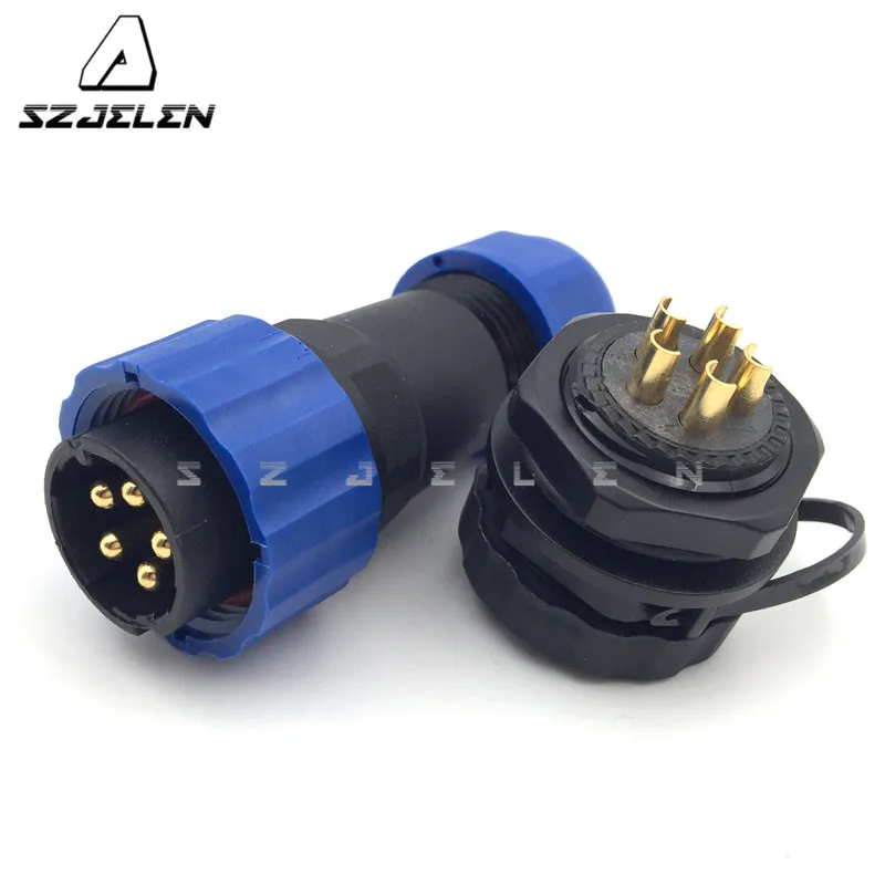 SD20TP ZM IP68 Водонепроницаемые 5 контактные разъемы для проводов штекер и гнездо