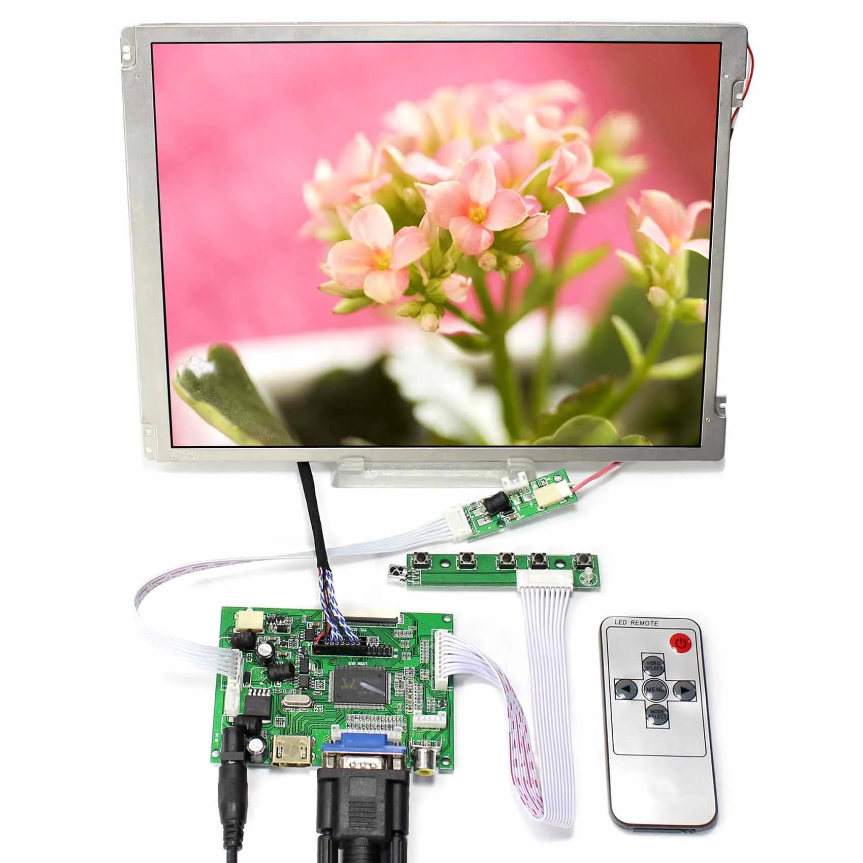 ЖК-экран 10,4 дюйма G104SN03 10,4 Х600 с HD MI + VGA + 2AV, плата контроллера ЖК-дисплея подходит для промышленного дисплея/автомобильного дисплея и т. Д.