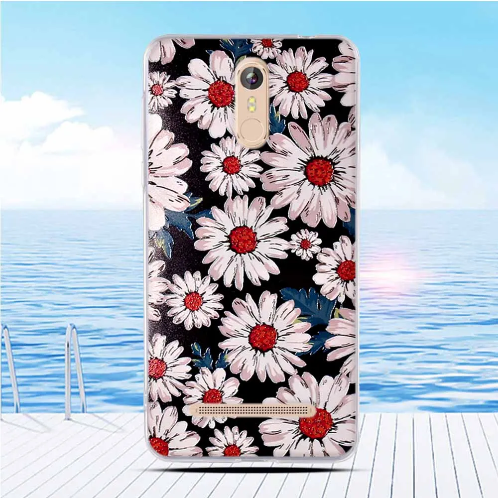 Soft Silicon Phone Case For Leagoo M8 Pro Housing Cover Flower Bag Shell Back |