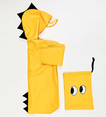 Детский дождевик с динозавром Детская куртка ветрозащитное пончо для маленьких