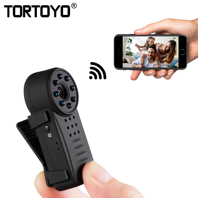 TORTOYO D3 мини видеокамера IP P2P Wifi камера ИК Ночное Видение 8 LED свет HD 1080P детектор