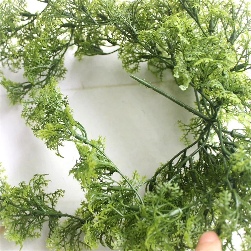 künstliche blumen цветы искуственные для декора Лесной Отдел моделирование пластик мох Поддельные Зеленый завод Настенный Цветок дома гостиная подоконник Декоративные завод