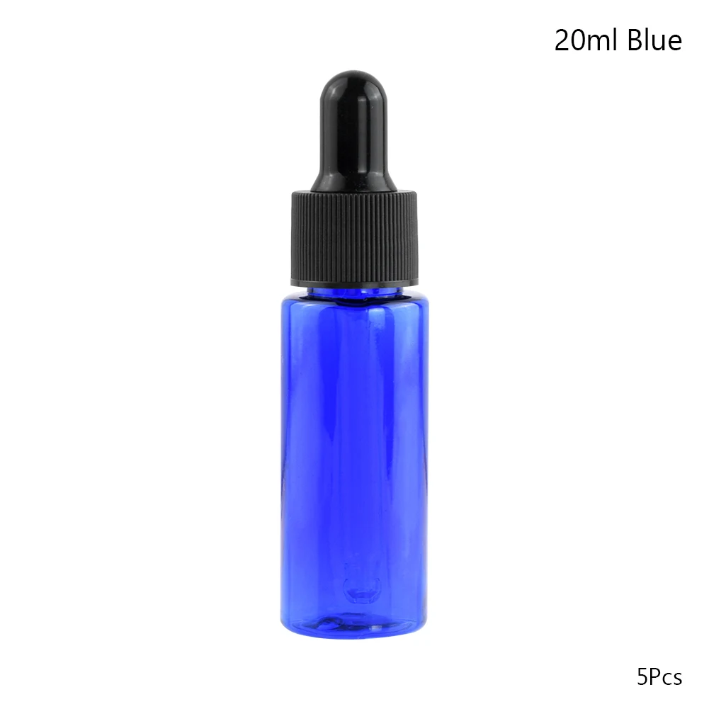 20ml Новинка, 5 шт. 10/15/20 мл химические реагенты для пипетки падение Янтарный Стекло ароматерапия Пипетка для жидкости бутылки многоразового использования бутылки - Цвет: 20ml