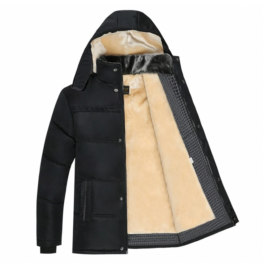 2018 новые мужские кашемировые пальто с плотный бархат зимнее среднего возраста