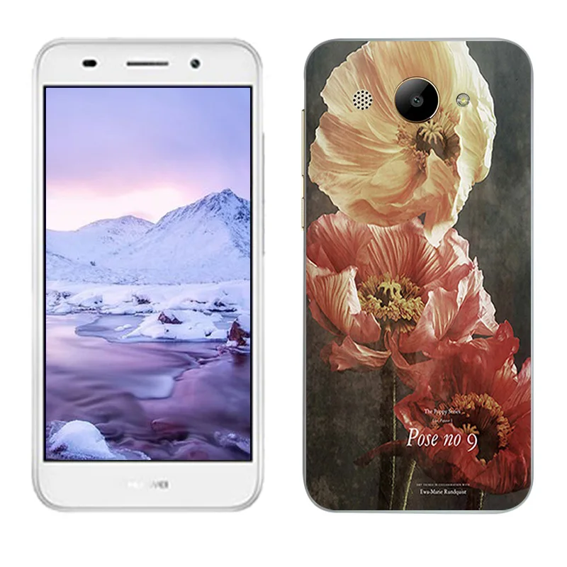 5 0 дюймовые чехлы для Huawei Y3 2017 изящные с рисунком Y5 Lite Мягкий силикон MT6737M|Бамперы|
