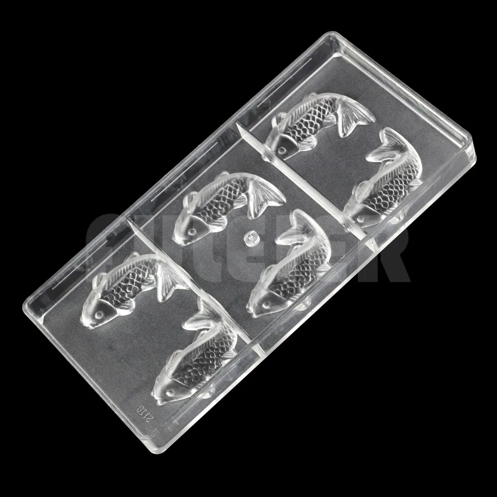 Форма для шоколада в форме рыбы/кои инструмент выпечки сделай сам форма конфет