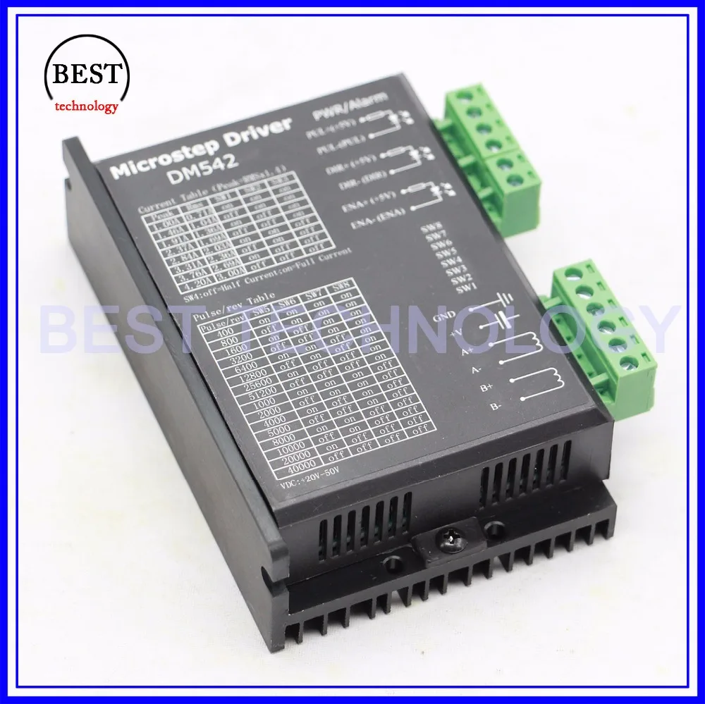 Комплект шагового двигателя Nema23 57x76 мм 3 а 6 35 нм двойной вал 256 DM542 Microstep 1 0