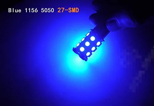 2X1156 P21W BA15S 1141 27 SMD 5050 светодиодный указатель поворота светильник, сигнализирующий Фонарь лампы Авто противотуманных фар белый Янтарный красные, синие 12V 24V