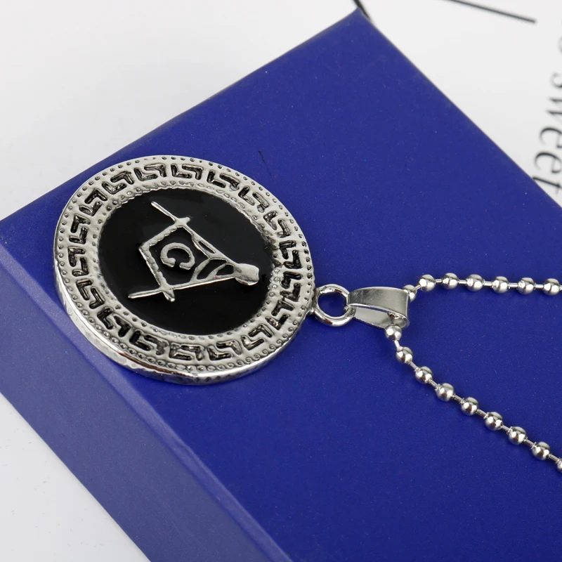 MQCHUN Винтаж масон вольный каменщик масонские квадратное ожерелье подвеска с