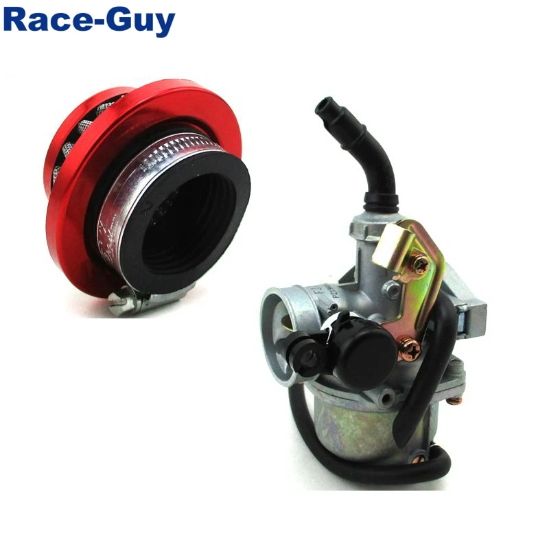 PZ19 19mm Cable Choke Carburetor Carb + 35mm Aluminum Air Filter For Go Kart ATV Quad 4 Wheeler Buggy Dirt Pit Bike 50cc 70cc 90 |