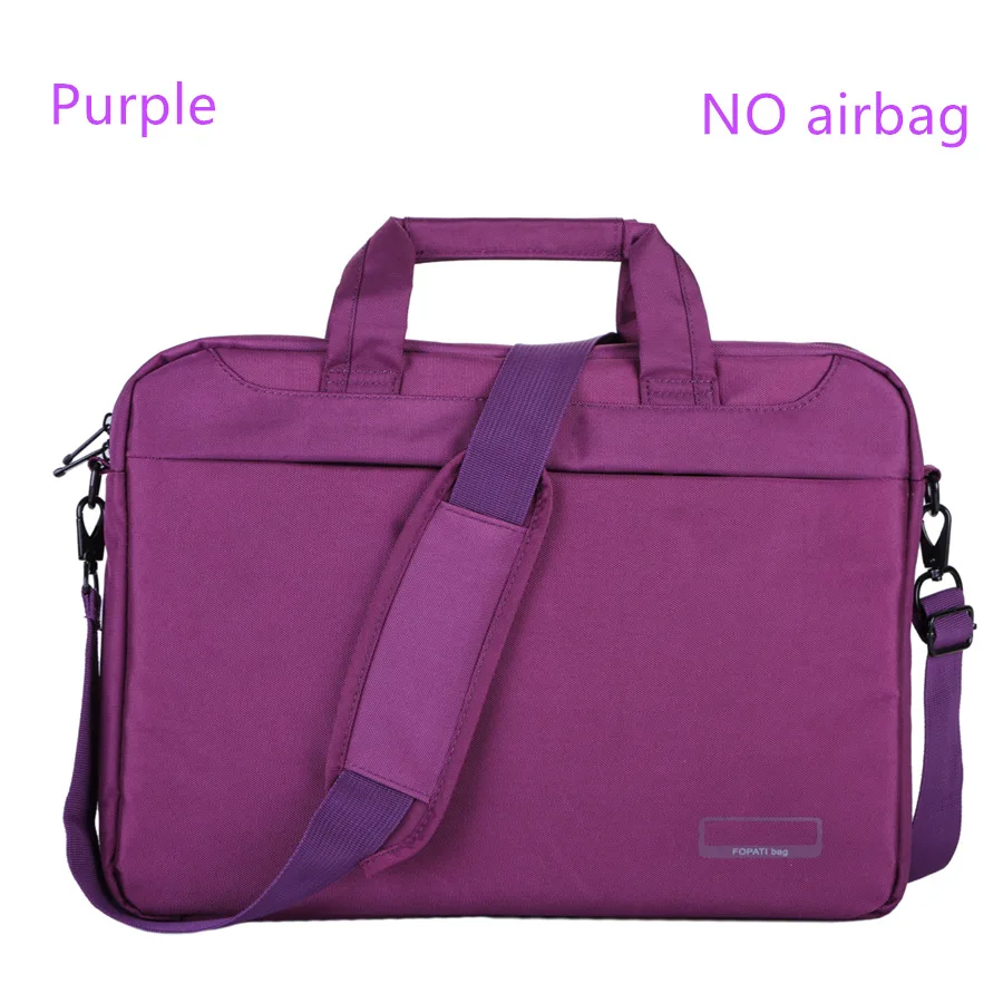 Purple NO airbag Сумка для ноутбука 17,3, 17, 15,6, 14 дюймов, нейлоновая подушка безопасности, сумка через плечо, сумки для компьютера, водонепроницаемая сумка-мессенджер для женщин и мужчин, сумка для ноутбука - Цвет: Purple NO airbag