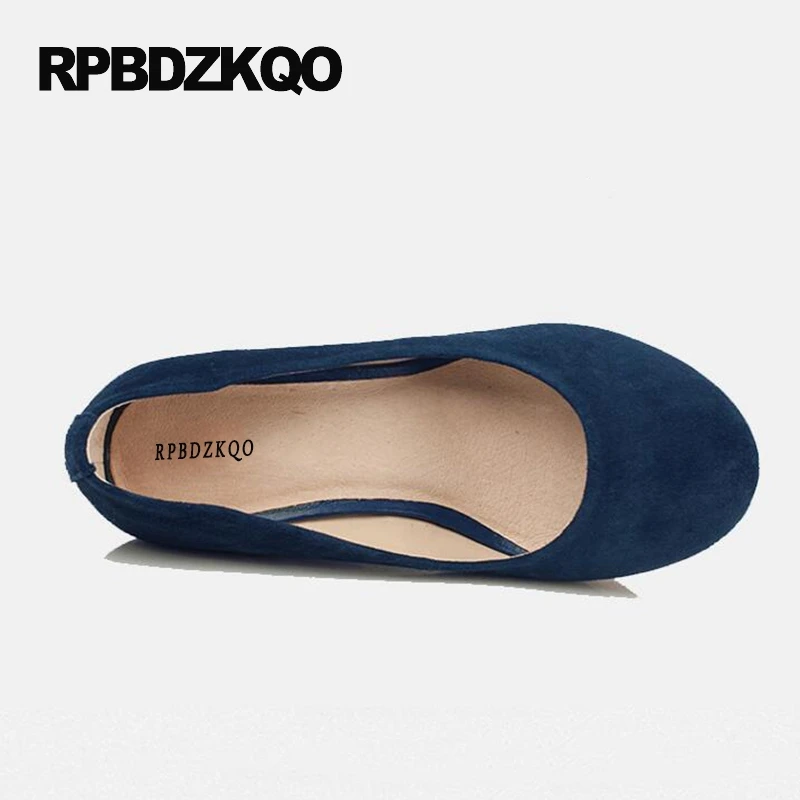 женщина Плюс размер Платформа Настоящая кожа насосы высшее качество высокие