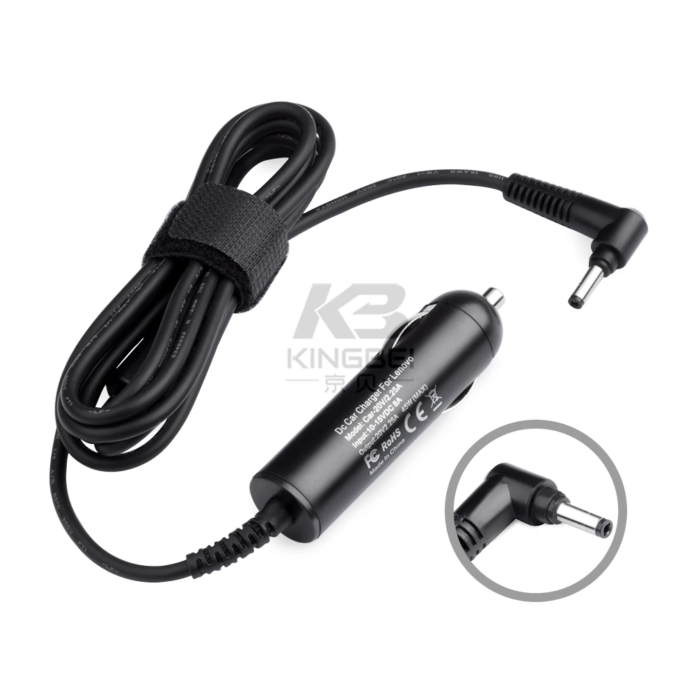 Смарт 45 Вт адаптер для автомобильного зарядного устройства ноутбука Lenovo 310 Air12 13 15