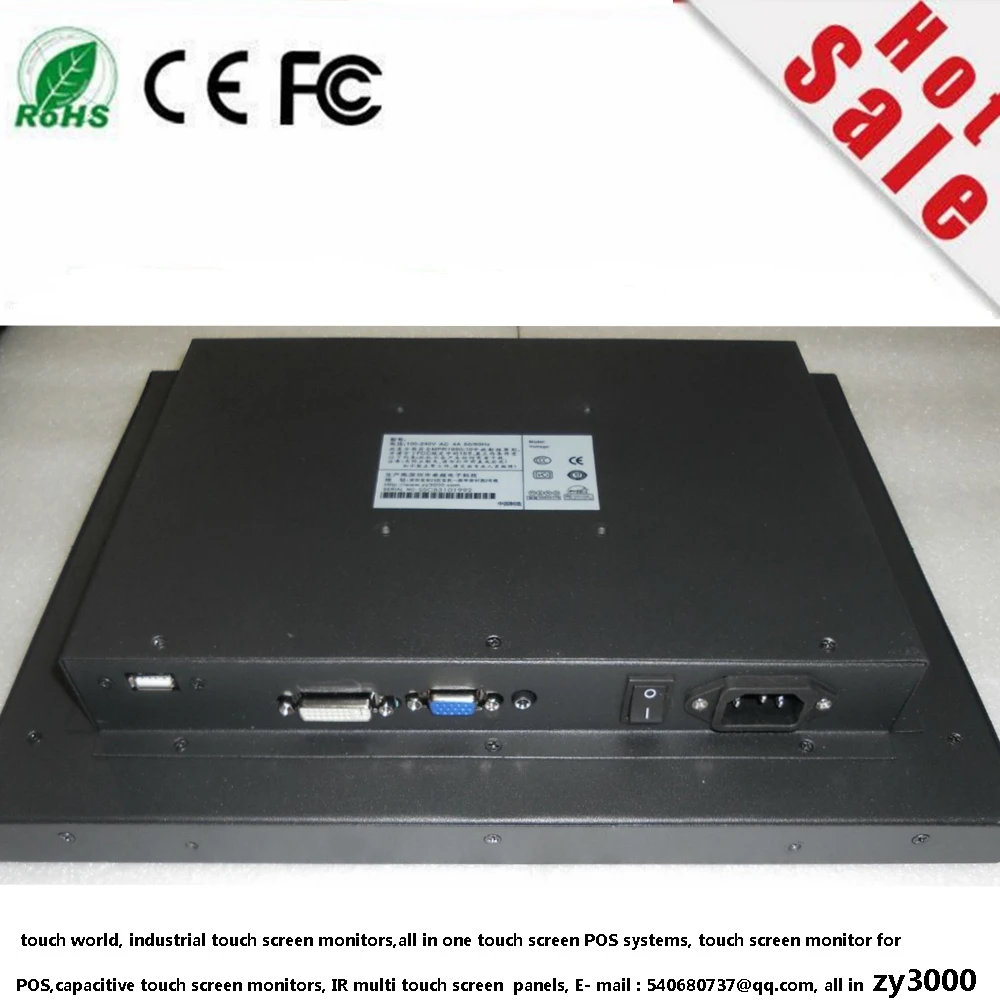 большой цене 15-дюймовый сенсорный экран монитора для машины открытой рамки