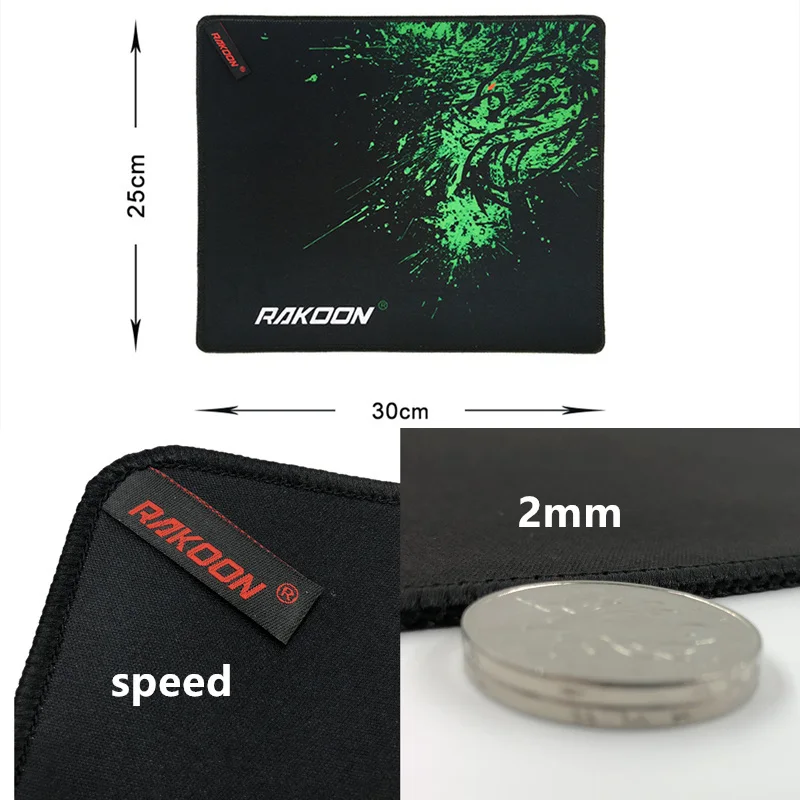 speed30x25cm Зеленый дракон, большой игровой коврик для мыши, коврик для мыши, коврик для клавиатуры, коврик для мыши для ноутбука, компьютера, ноутбука, Настольный коврик - Цвет: speed30x25cm