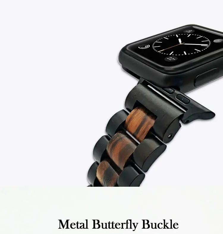 40 мм 44 мм ремешок для часов Apple Watch Series 4 из натурального дерева ремешок для часов Apple iWatch Series 1 2 3 4 38 мм 42 мм Ремешки для наручных часов
