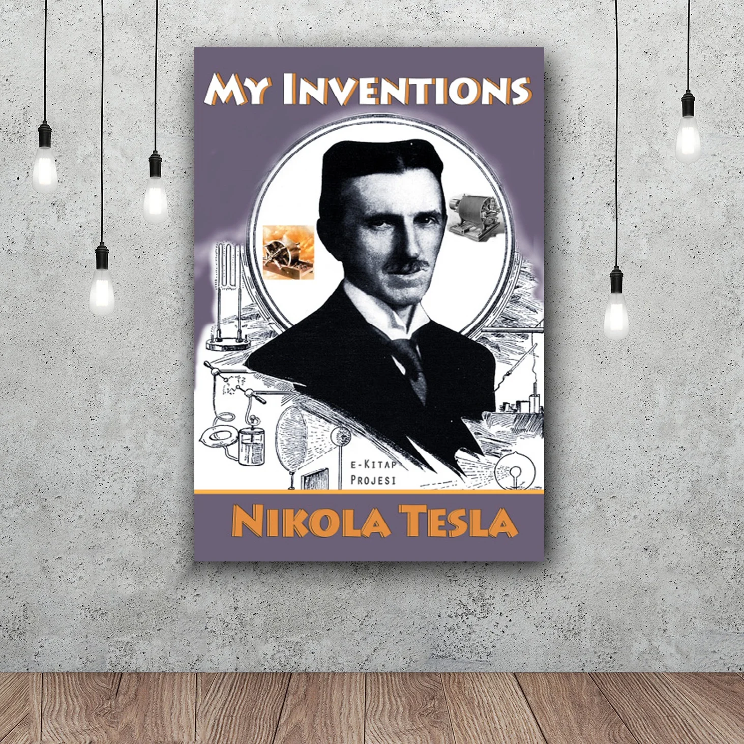 Настенный плакат Nikola Tesla декор шелковые принты постеры для гостиной | Дом и сад