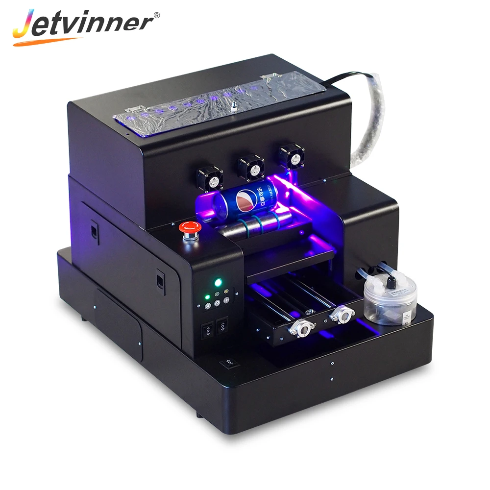 Новейший Светодиодный УФ принтер Jetvinner формата А4 маленького размера с