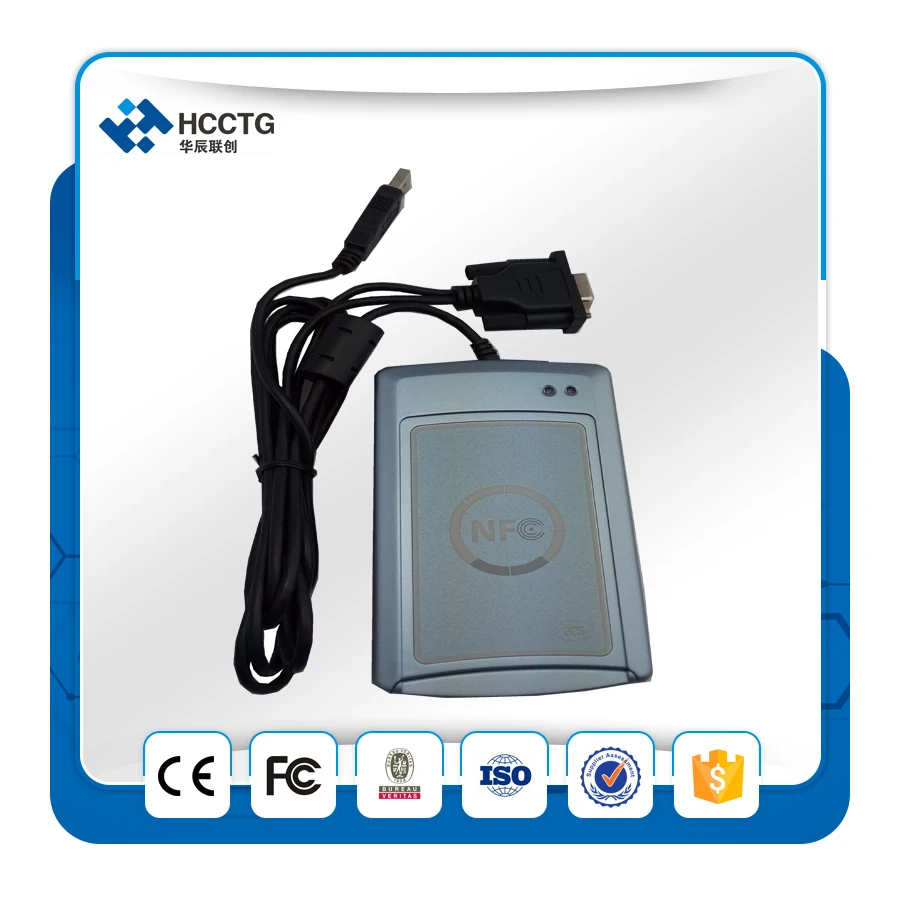 ACR122S RS232 NFC Бесконтактный считыватель смарт карт записывающее устройство с 5