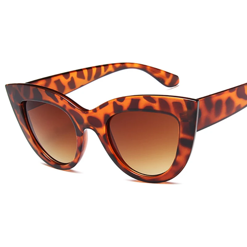 HOKU 2018 Новый Cat Eye Женщины Солнцезащитные очки винтажные пикантные брендовые