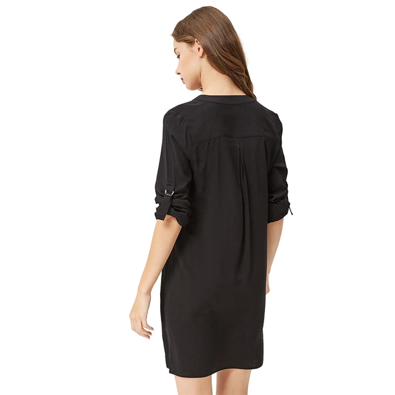 Женское шифоновое платье свободного покроя элегантное однотонное красное