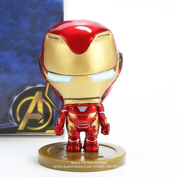 Disney Marvel Мстители Железный человек Халк танос Доктор Стрэндж 6 стиль Q версия фигурка Аниме Коллекция фигурка игрушка модель