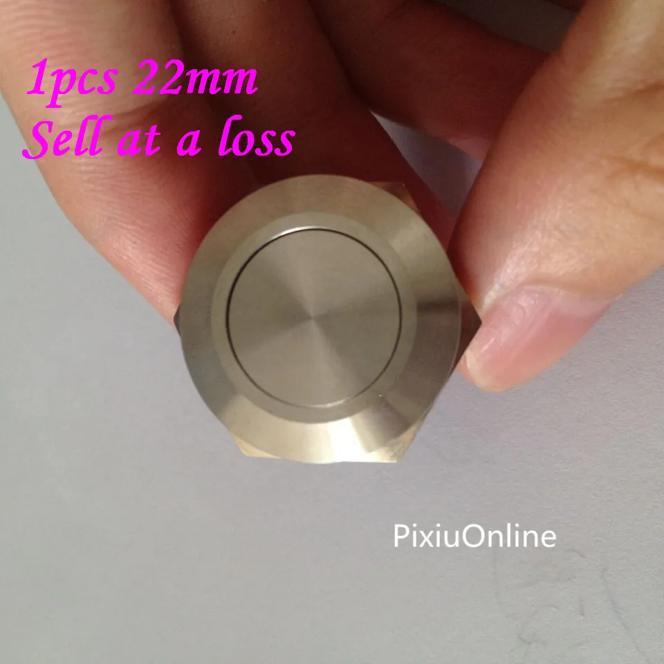 

1pcs/lot L255 22mm Stainless Steel Metal Push Button Waterproof Switch For Car Modification Light Automatic Reset