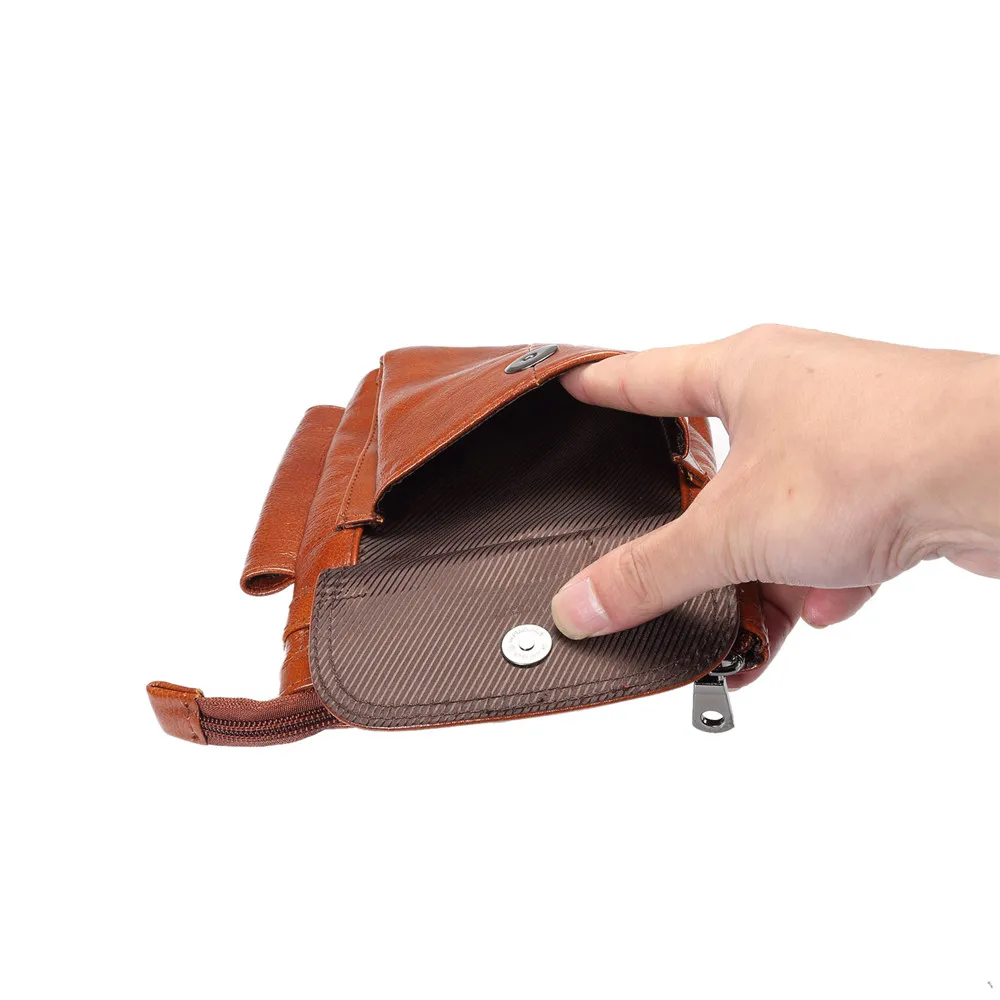 Винтажная дорожная сумка мессенджер из натуральной кожи поясной кошелек на