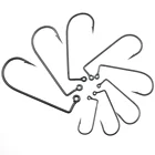 Rompin 50 шт.пакет 90 градусов зажим для подвязки мушек прочная проволока для морской и пресноводной рыбалки крючок Абердин джиг Размер 6 4 2 1 10-40 #