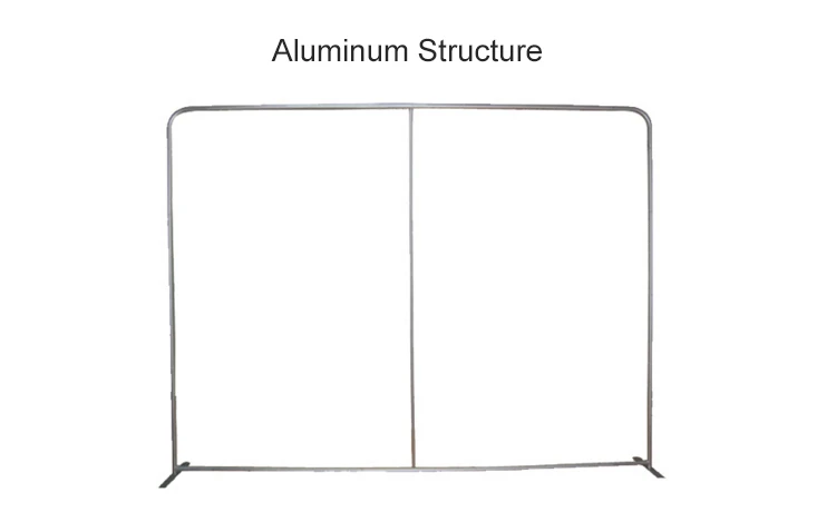 

3 м x 2,2 м прямой Натяжной тканевый дисплей фон Рекламный стенд рамка структура без печати (только рамка)