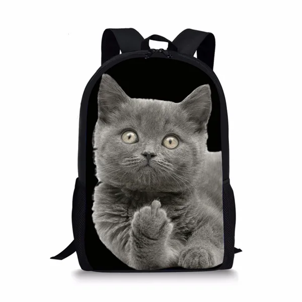 INSTANTARTS новые детские школьные сумки Kawaii рюкзак с принтом кота для начальной школы детские рюкзаки - Цвет: CJ0266C