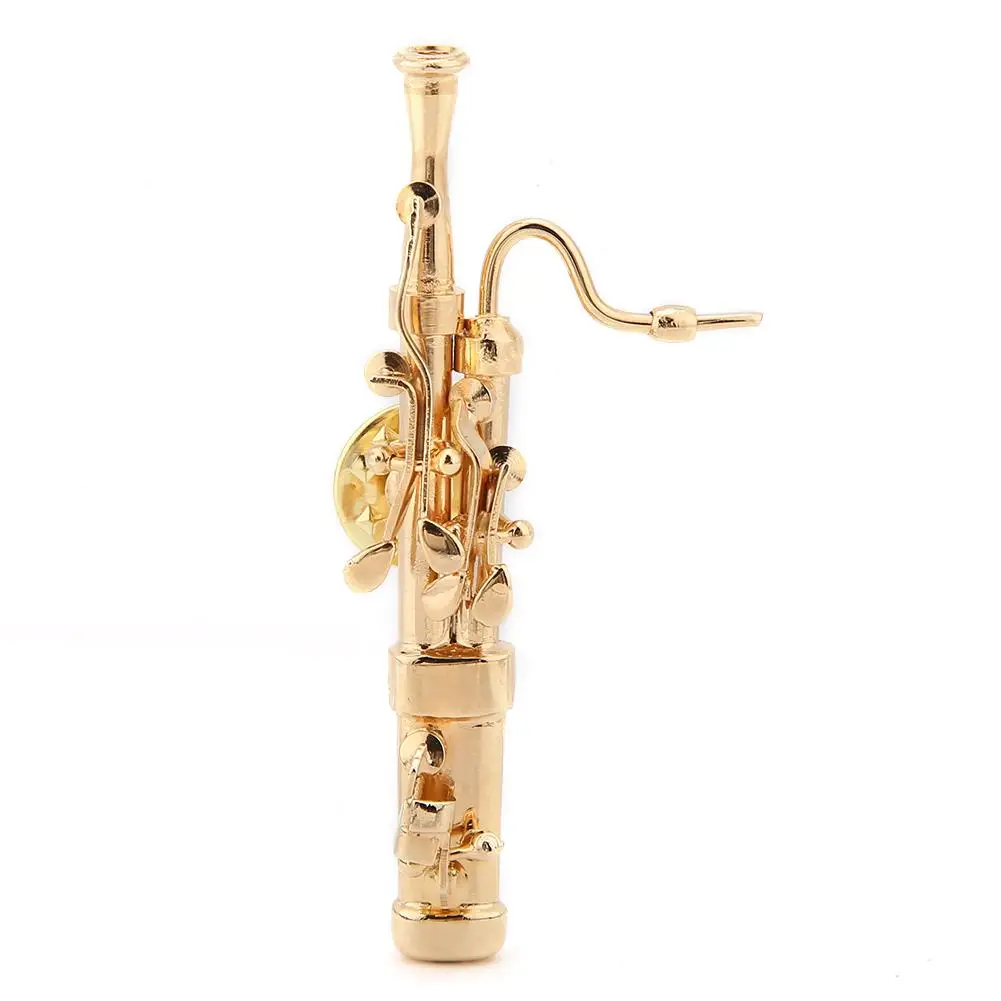 Горячая золотое покрытие медь Bassoon музыкальный инструмент Bassoon Брошь булавка с подарочной коробкой