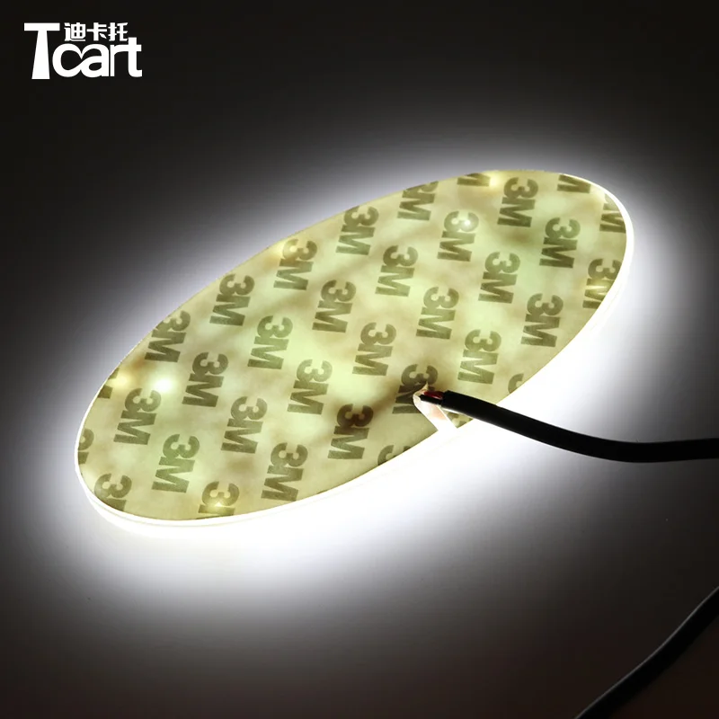 Tcart 4D автомобильная лампа эмблема светодиодный задний значок наклейка