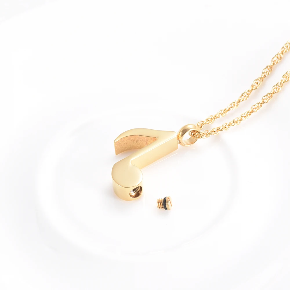 Music Note Urn Ashes Pendant Memorial Keepsake Jewelry Treble Clef Locket Ash Holder Fillable | Украшения и аксессуары