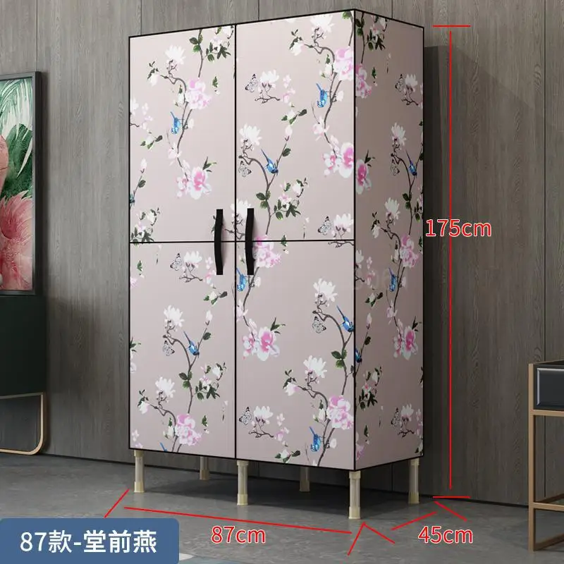 Simple wardrobe fabric storage cabinet storage cabinet wardrobe home simple modern economical cloth cabinet - Цвет: ml1