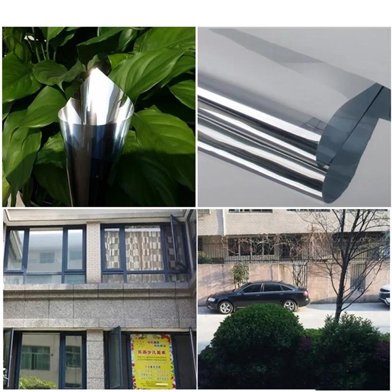 Односторонняя отражающая солнечная зеркальная изоляция пленка для окон оттенок