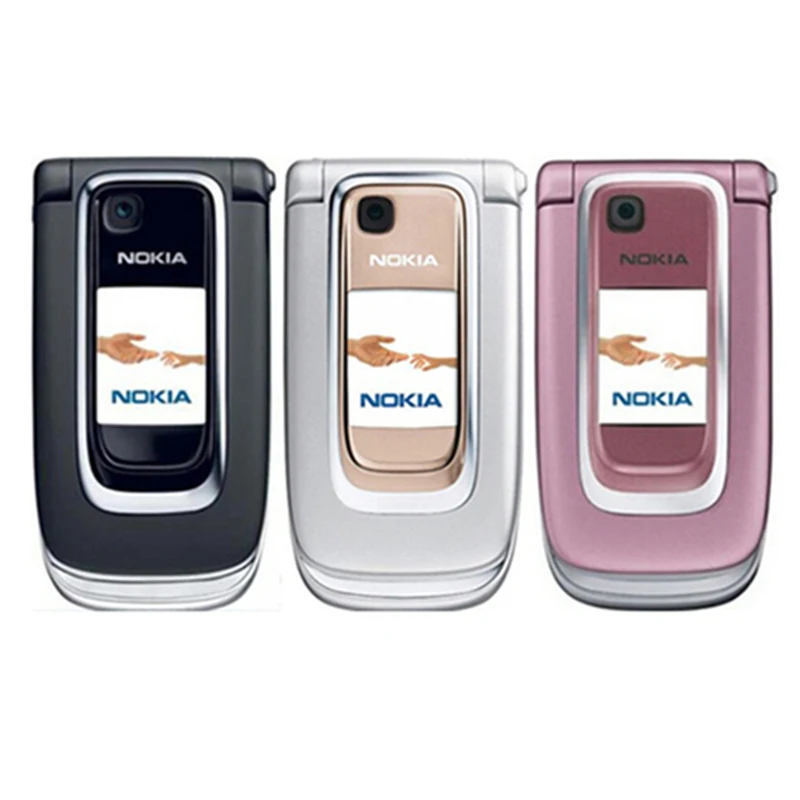 Отремонтированный Nokia 6131 розовый мобильный телефон 2G GSM разблокированный флип-телефон Английский Арабский Иврит Русская клавиатура