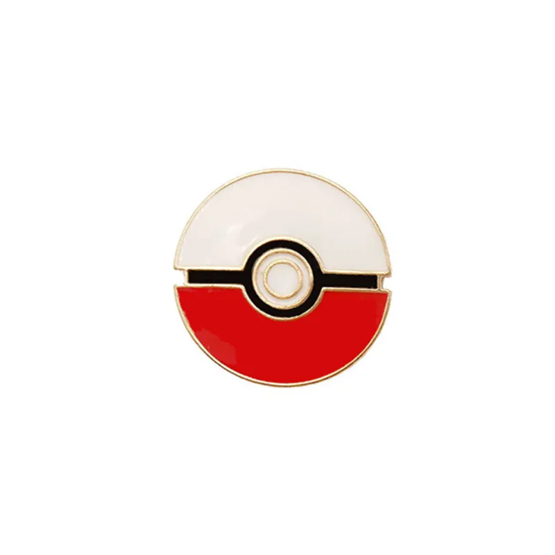 Эмалированный желтый Нагрудный значок Pikachu Super Monster Go Pokeball безопасный шарф для
