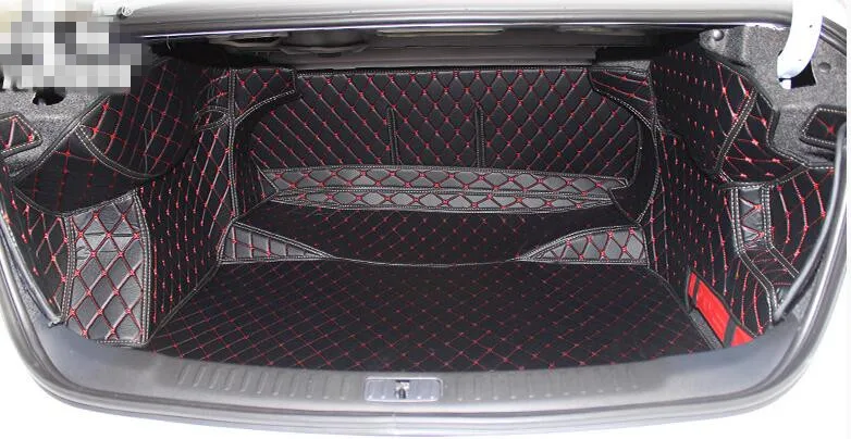 

Хорошее качество и бесплатная доставка! Полный Комплект ковриков для багажника для Chevrolet Malibu 2017-2010, водонепроницаемые коврики для багажника...